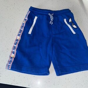 Blue Shorts with Side Stripe